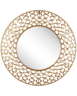Wandspiegel BOURDON 80 cm 80 cm Metall Gold