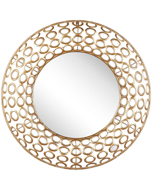 Wandspiegel BOURDON 80 cm 80 cm Metall Gold