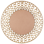 Wandspiegel BOURDON 80 cm 80 cm Metall Gold
