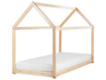 Kinder-Hausbett Kiefernholz hellbraun Lattenrost 90 x 200 cm TOSSE