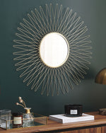Wandspiegel SAUMUR 70 cm 70 cm Metall Gold