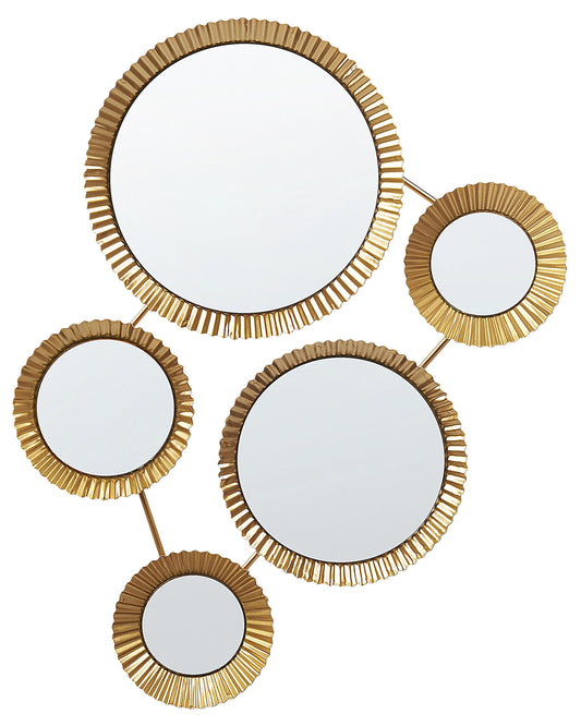 Wandspiegel WATTRELOS 36 cm 55 cm Metall Gold