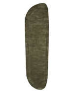 Teppich Viskose dunkelgrün 80 x 250 cm Kurzflor BERANI