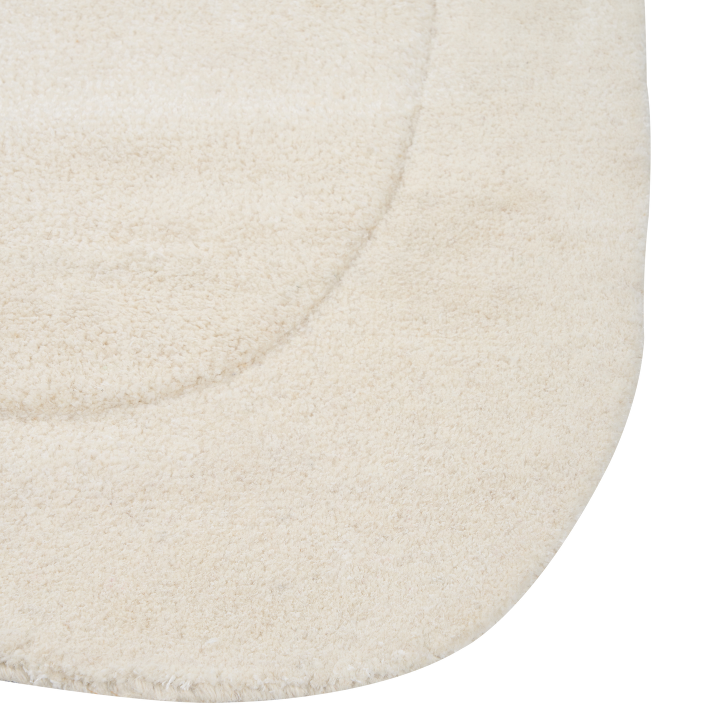 Teppich Viskose hellbeige 80 x 250 cm Kurzflor BERANI