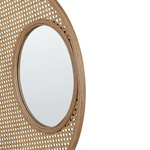 Wandspiegel PALAU 60 cm 60 cm Rattan Naturfarben