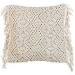 Dekokissen 2er Set PATTAN Baumwolle 45 x 45 cm Beige Geometrisches Muster