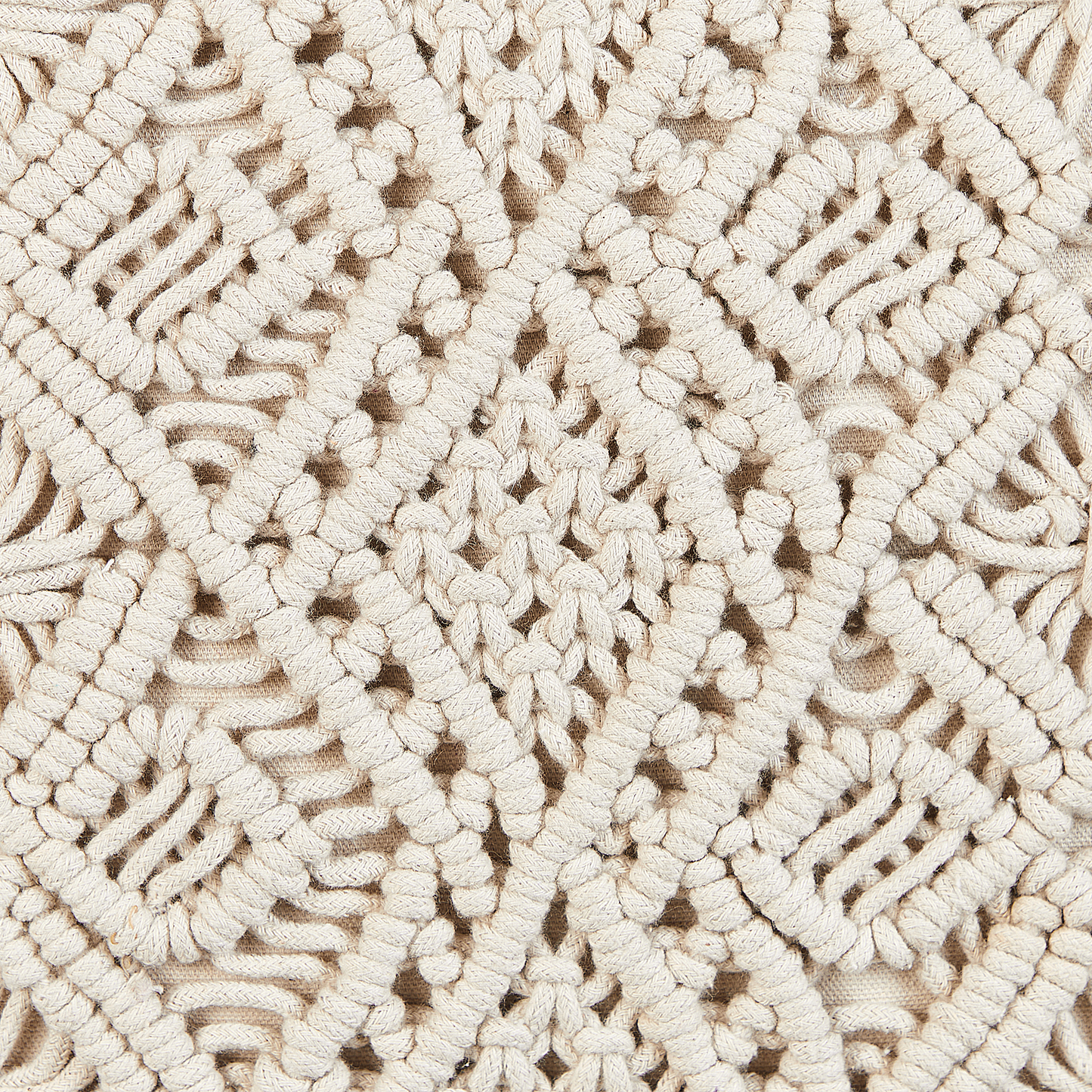 Dekokissen 2er Set PATTAN Baumwolle 45 x 45 cm Beige Geometrisches Muster