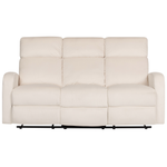 Sofa Set Samtstoff creme 6-Sitzer manuell verstellbar VERDAL