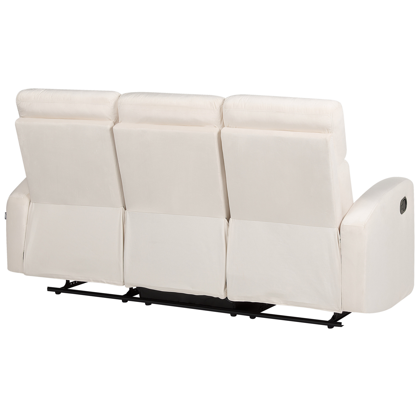 Sofa Set Samtstoff creme 6-Sitzer manuell verstellbar VERDAL