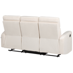 Sofa Set Samtstoff creme 6-Sitzer manuell verstellbar VERDAL