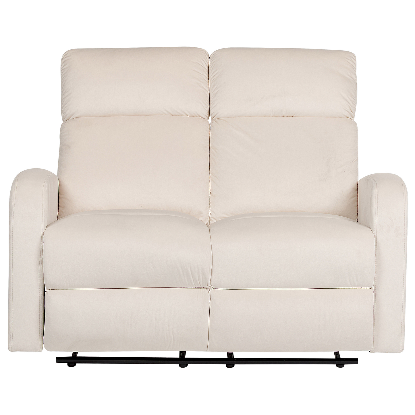Sofa Set Samtstoff creme 6-Sitzer manuell verstellbar VERDAL