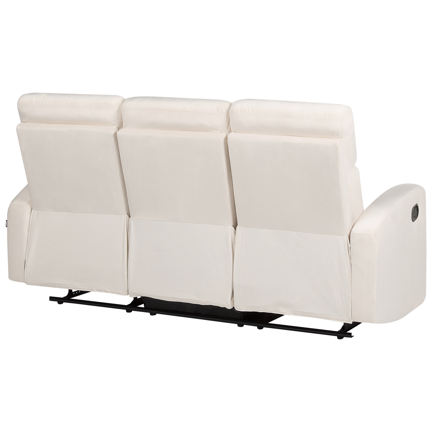 Sofa Set Samtstoff creme 6-Sitzer elektrisch verstellbar VERDAL