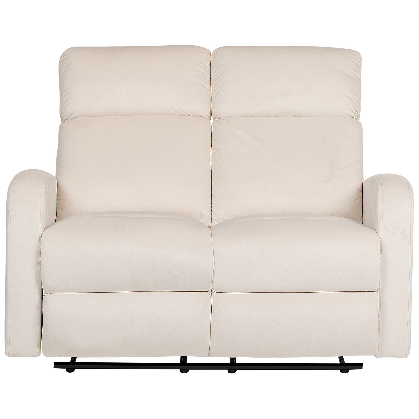Sofa Set Samtstoff creme 6-Sitzer elektrisch verstellbar VERDAL
