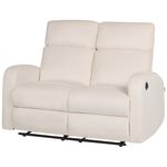 Sofa Set Samtstoff creme 6-Sitzer elektrisch verstellbar VERDAL