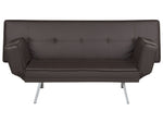 Schlafsofa BRISTOL Dunkelbraun Kunstleder