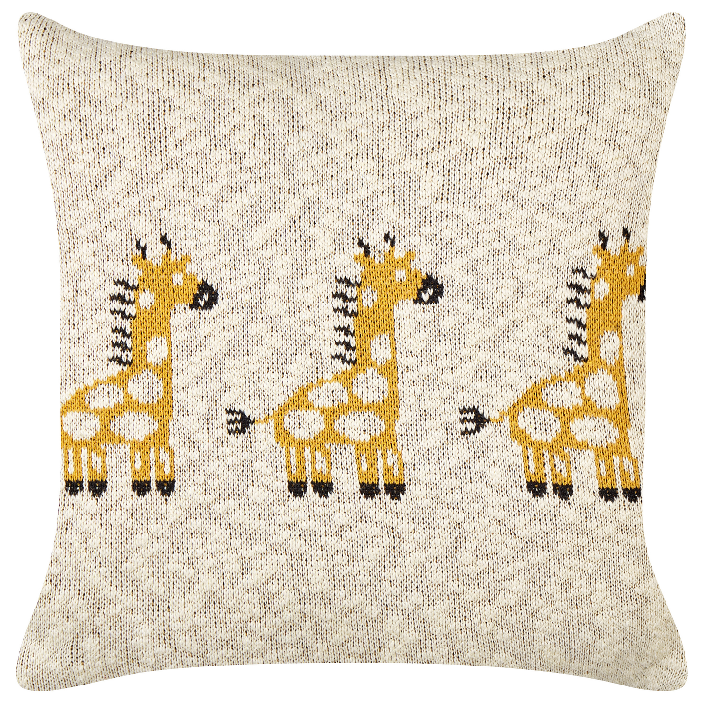 Kinder Dekokissen Giraffenmotiv Baumwolle beige 45 x 45 cm 2er Set CHILARI