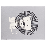 Kuscheldecke MATTA Baumwolle 130 x 170 cm Grau