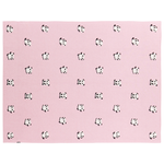 Kuscheldecke TALOKAN Baumwolle 130 x 170 cm Rosa