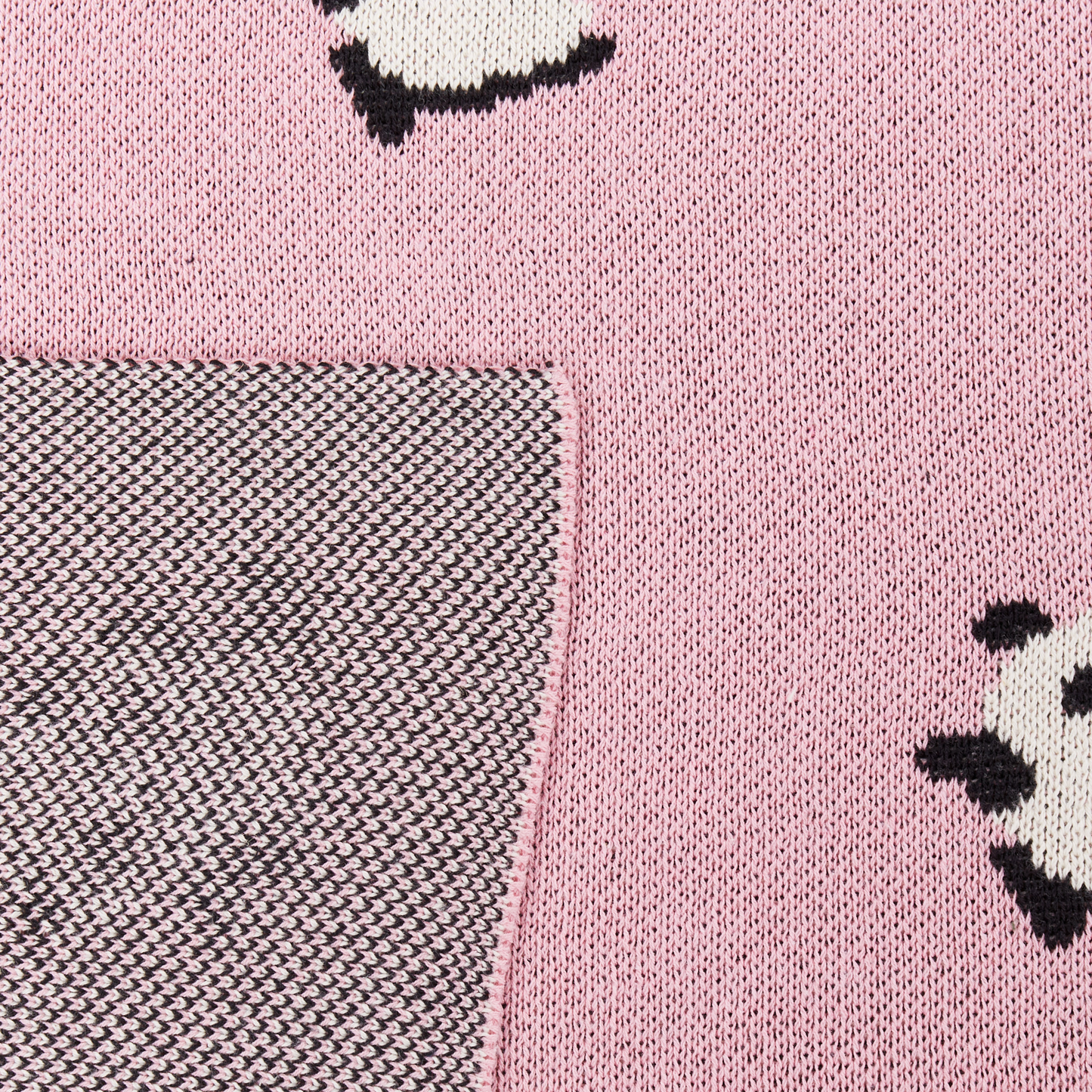 Kuscheldecke TALOKAN Baumwolle 130 x 170 cm Rosa