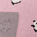 Kuscheldecke TALOKAN Baumwolle 130 x 170 cm Rosa