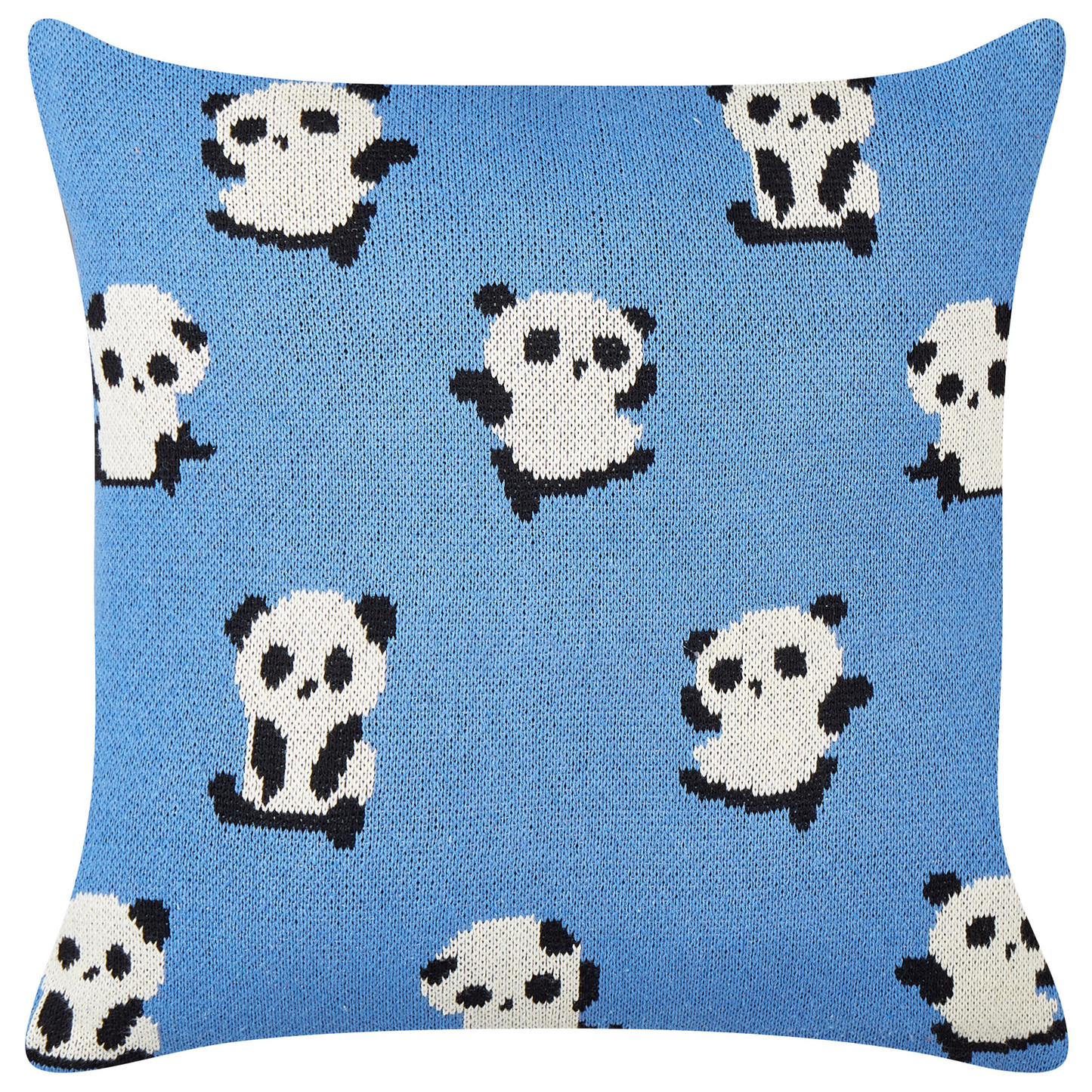 Kinder Dekokissen Pandamotiv Baumwolle blau 45 x 45 cm 2er Set TALOKAN