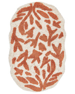 Badematte Baumwolle orange 60 x 90 cm DERIK