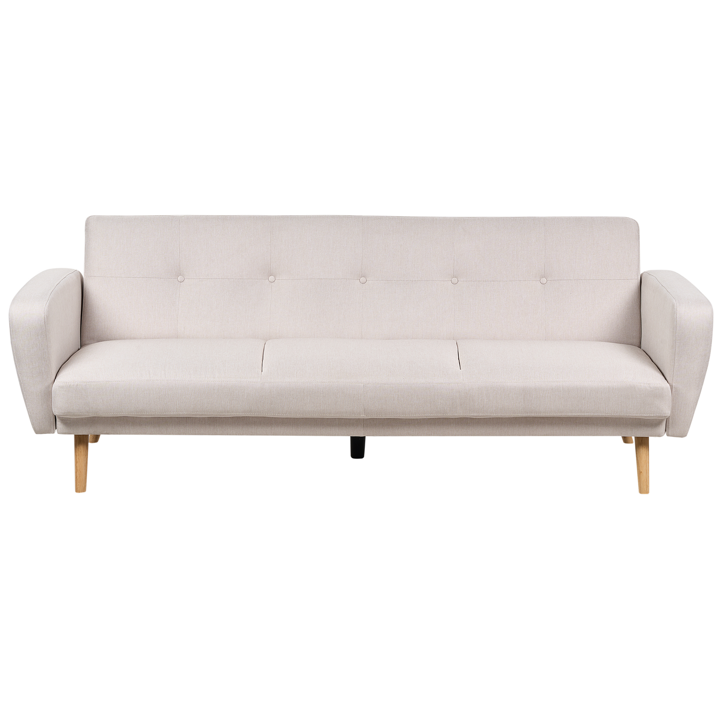 6-Sitzer Sofa Set hellbeige verstellbar mit Ottomane FLORLI
