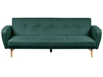 3-Sitzer Schlafsofa dunkelgrün verstellbar FLORLI