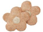 Dekokissen Baumwolle Blumenform pfirsichrosa 30 x 30 cm 2er Set SORREL