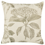 Dekokissen 2er Set ROSEMARY Baumwolle 45 x 45 cm Olivgrün Blumenmuster