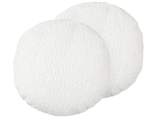 Kissen 2er Set RUTABAGA 30 x 30 cm Kein Muster Weiss