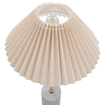 Tischleuchte BALUARTE Kunstleinen Beige