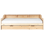 Ausziehbett Kiefernholz EDERN 90 x 200 cm Hellbraun