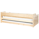 Ausziehbett Kiefernholz EDERN 90 x 200 cm Hellbraun