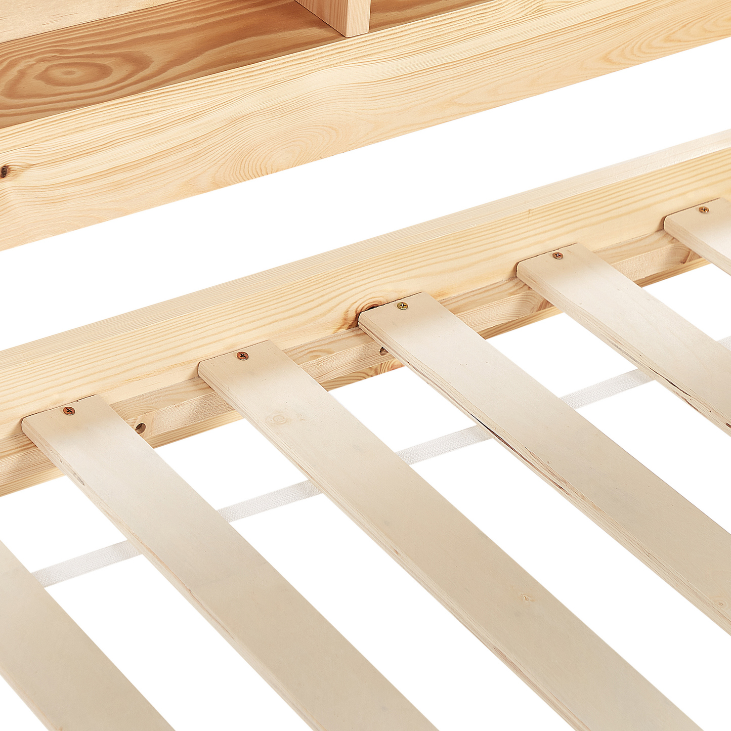 Ausziehbett Kiefernholz EDERN 90 x 200 cm Hellbraun