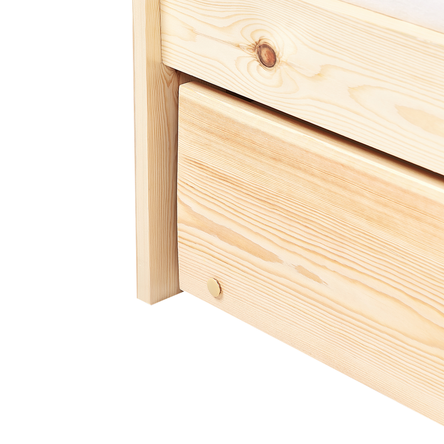 Ausziehbett Kiefernholz EDERN 90 x 200 cm Hellbraun