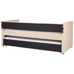 Ausziehbett Bouclé TROYES 90 x 200 cm Pfirsichrosa