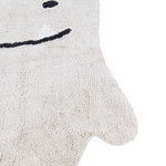 Kinderteppich aus Baumwolle mit Gespenstermotiv 70 x 100 cm Beige ZODI