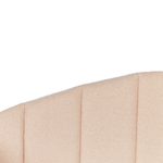 Ausziehbett Bouclé EYBURIE 90 x 200 cm Pfirsichrosa