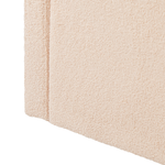 Ausziehbett Bouclé EYBURIE 90 x 200 cm Pfirsichrosa