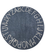 Runder Kinderteppich aus Baumwolle ø 120 cm Blau VURGUN
