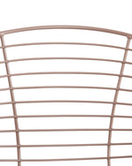 Esszimmerstuhl 2er Set HOBACK Metall Beige