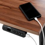 Schreibtisch grau / schwarz 160 x 72 cm elektrisch höhenverstellbar DESTINES