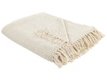 Kuscheldecke MALU Baumwolle 200 x 220 cm Kein Muster Helles Beige