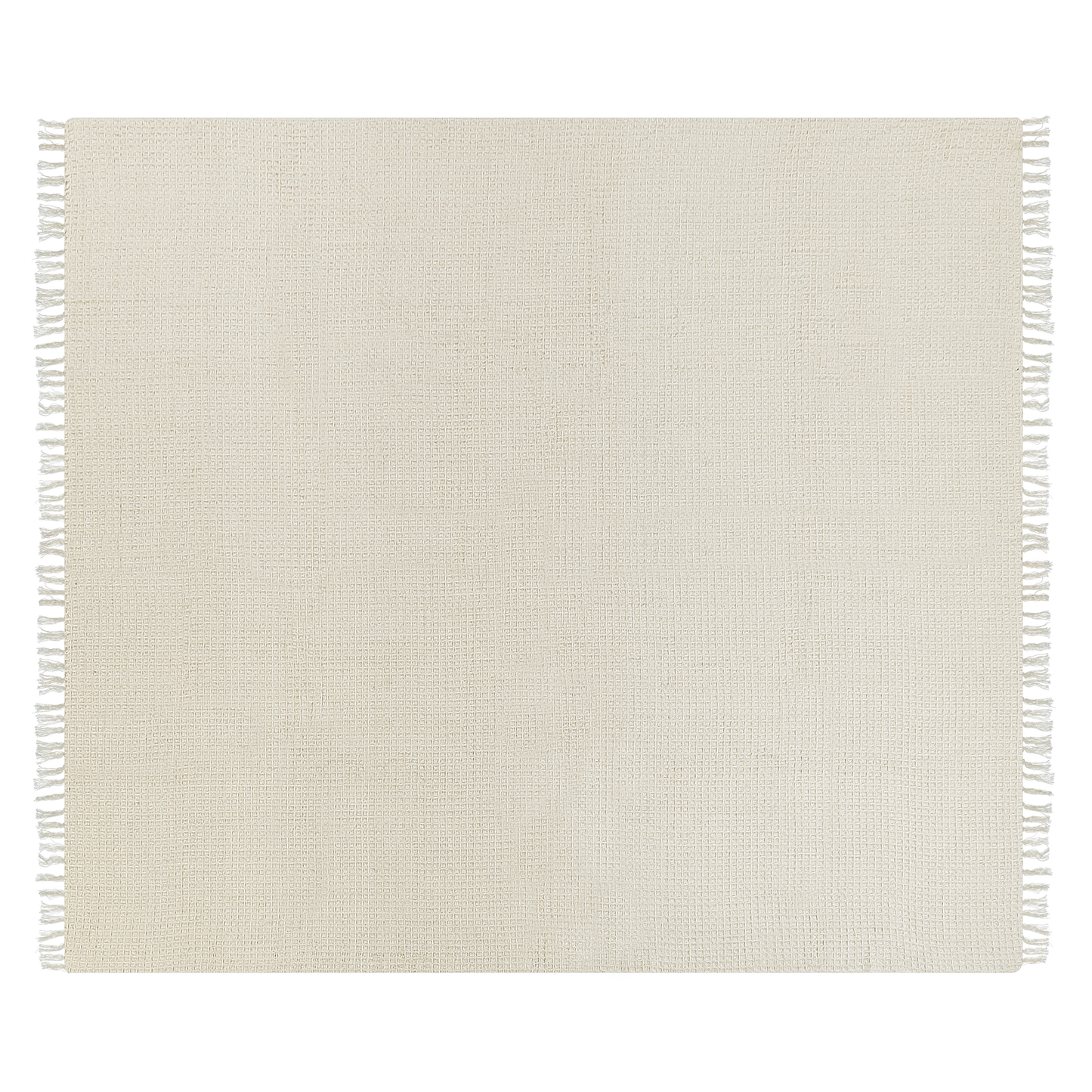 Kuscheldecke MALU Baumwolle 200 x 220 cm Kein Muster Helles Beige