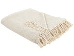 Kuscheldecke MALU Baumwolle 220 x 240 cm Kein Muster Helles Beige