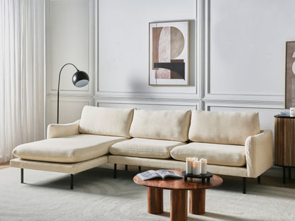 4-Sitzer Ecksofa hellbeige rechtsseitig VINTERBRO