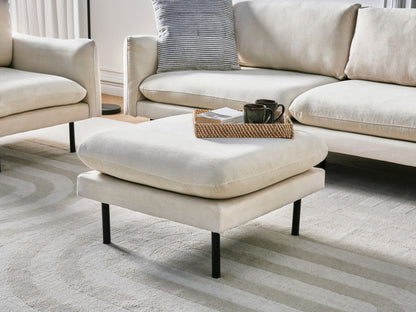 Ottomane VINTERBRO Stoff Hellbeige
