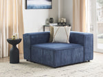 Ecksessel Cord dunkelblau APRICA