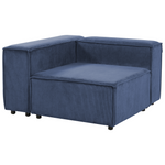 Ecksessel Cord dunkelblau APRICA
